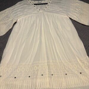 Sundance White-on-White Embroidered Sundress